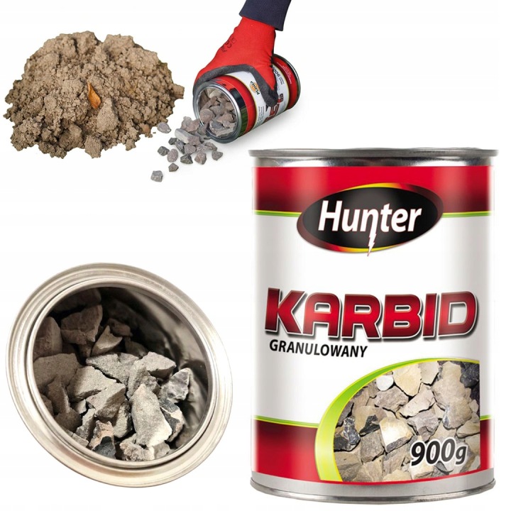 Karbid proti krtkom Hunter 0,9 kg – granulovaný karbid